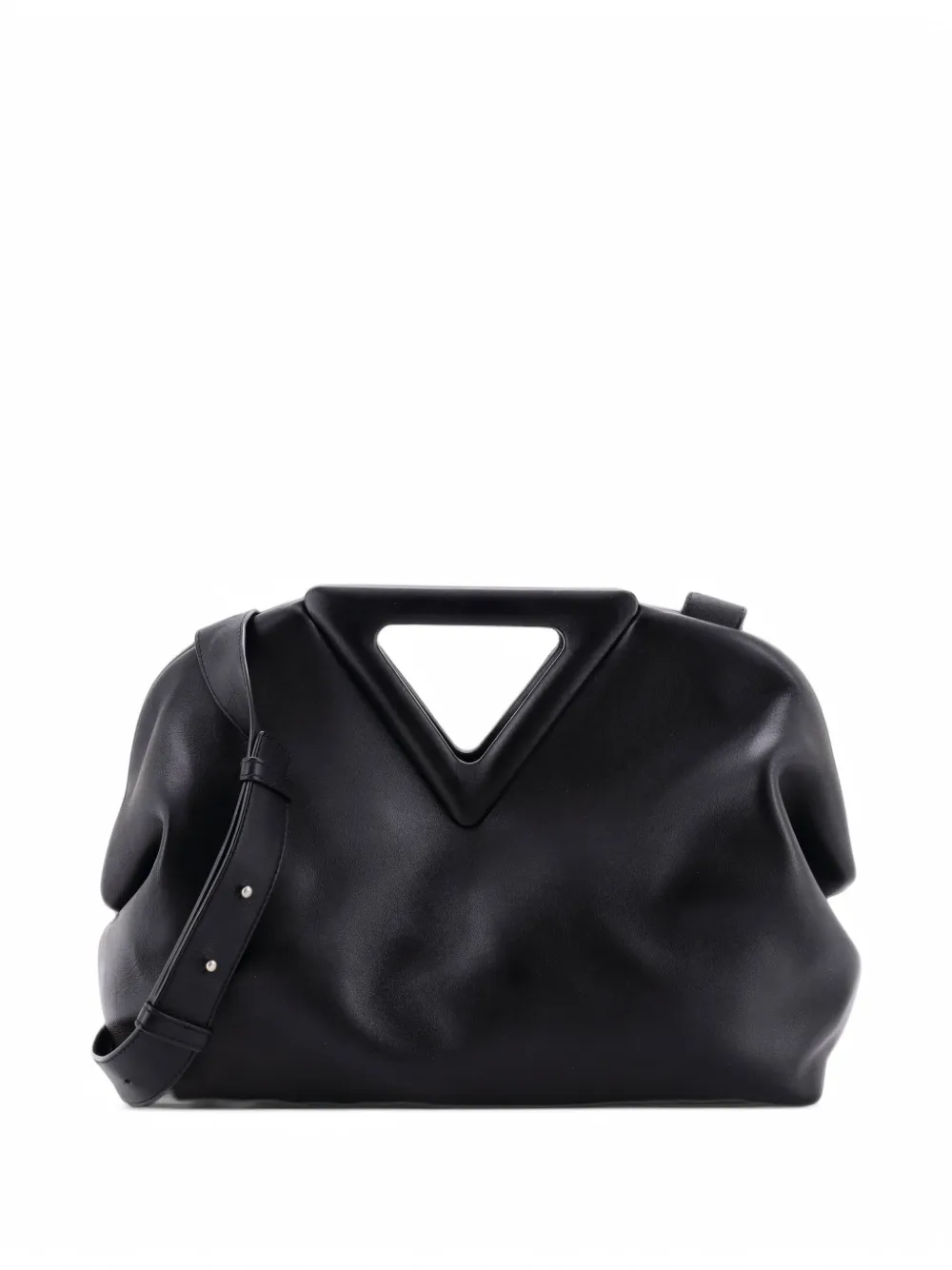 Bottega Veneta Pre-Owned Point Leather Medium shoulder bag - Schwarz