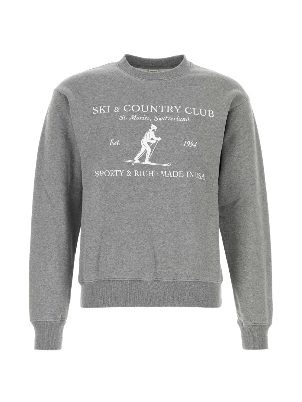 Sporty & Rich logo-print sweatshirt - Grau