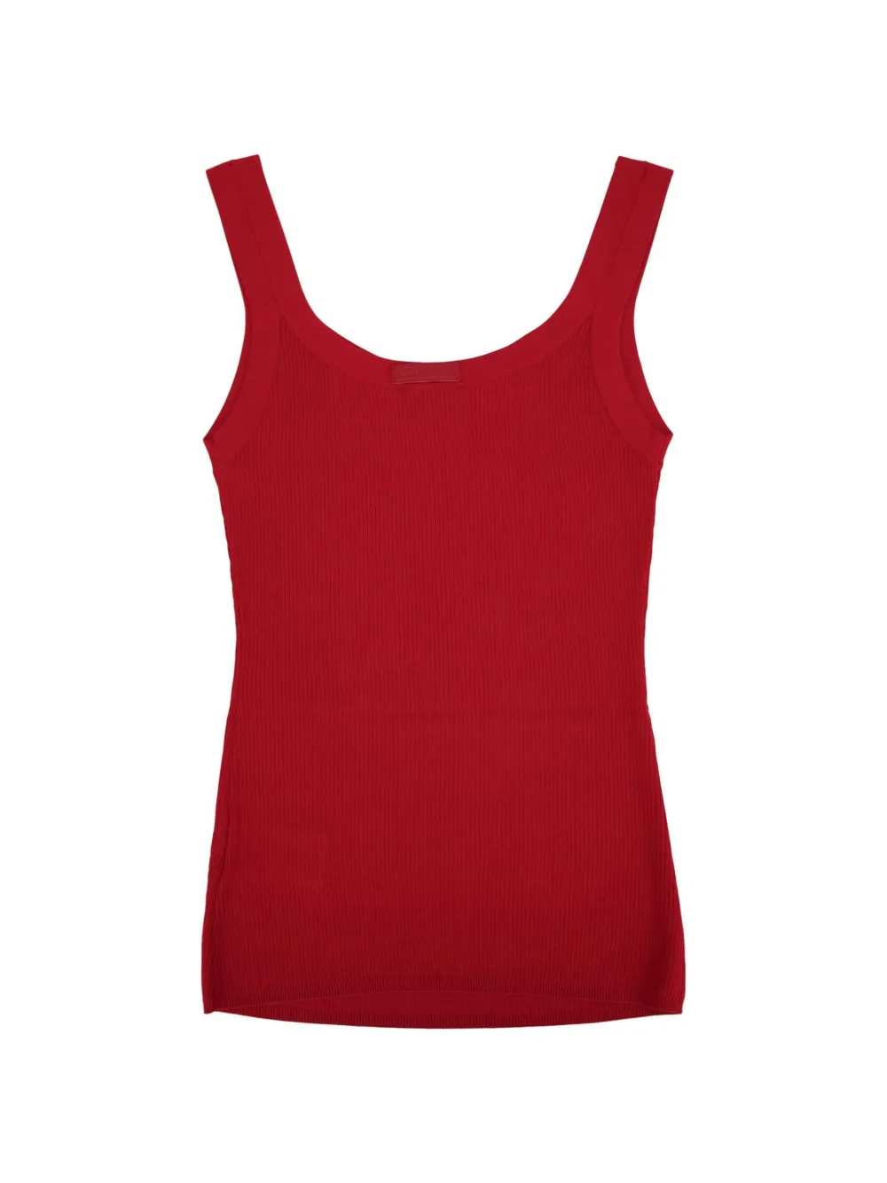 Elisabetta Franchi ribbed-knit tank top Rood