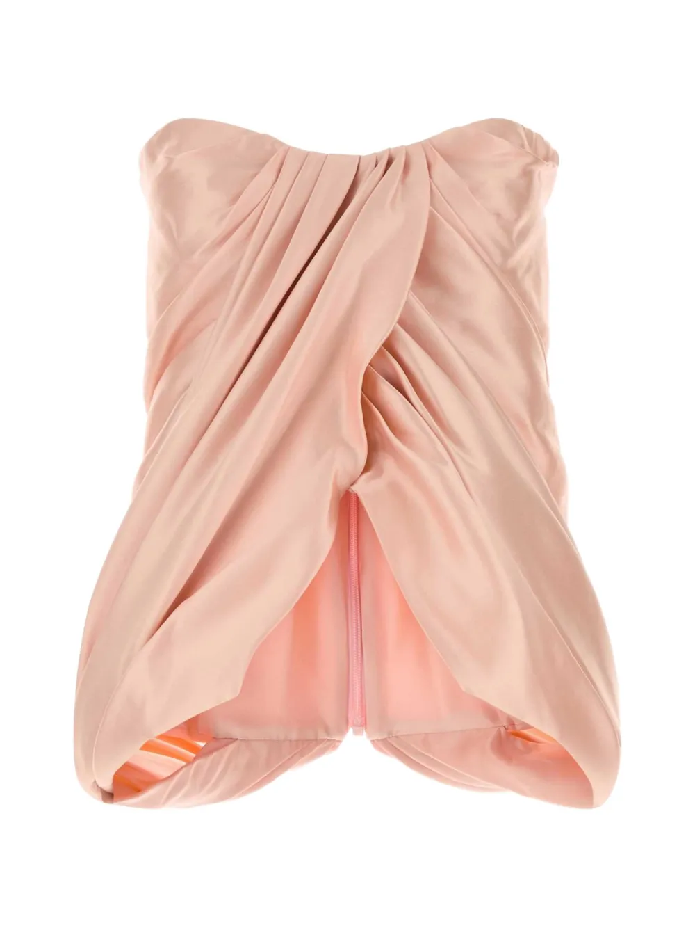 Costarellos Lyza draped-strapless top - Rosa