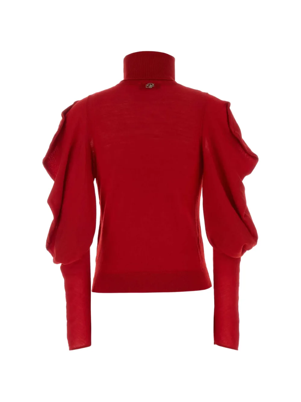 Blumarine Trui met mouwen met ruches en roos-detail Rood