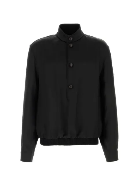 Zegna silk high-neck sweatshirt