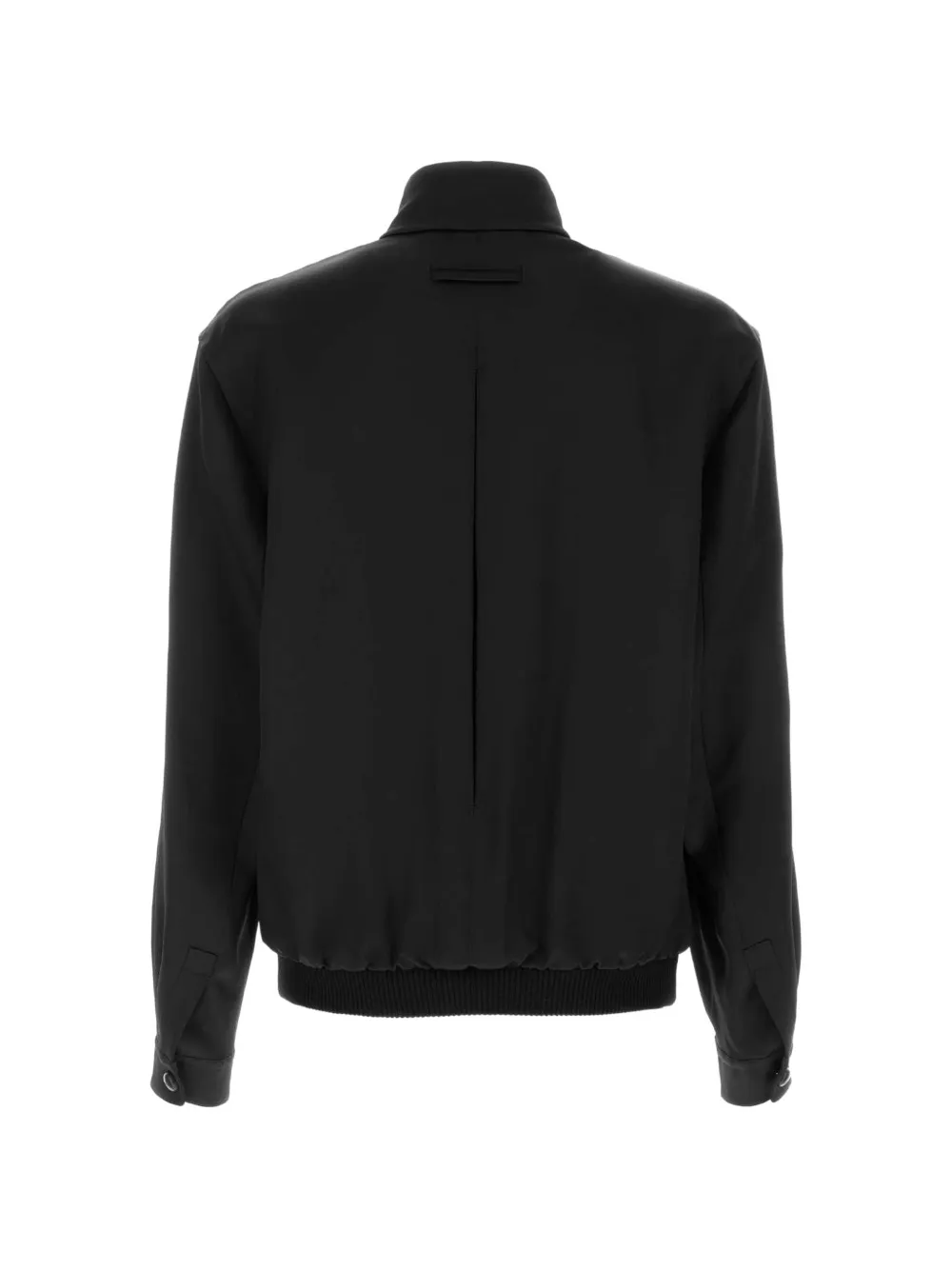 Zegna Zijden sweater met hoge hals Zwart