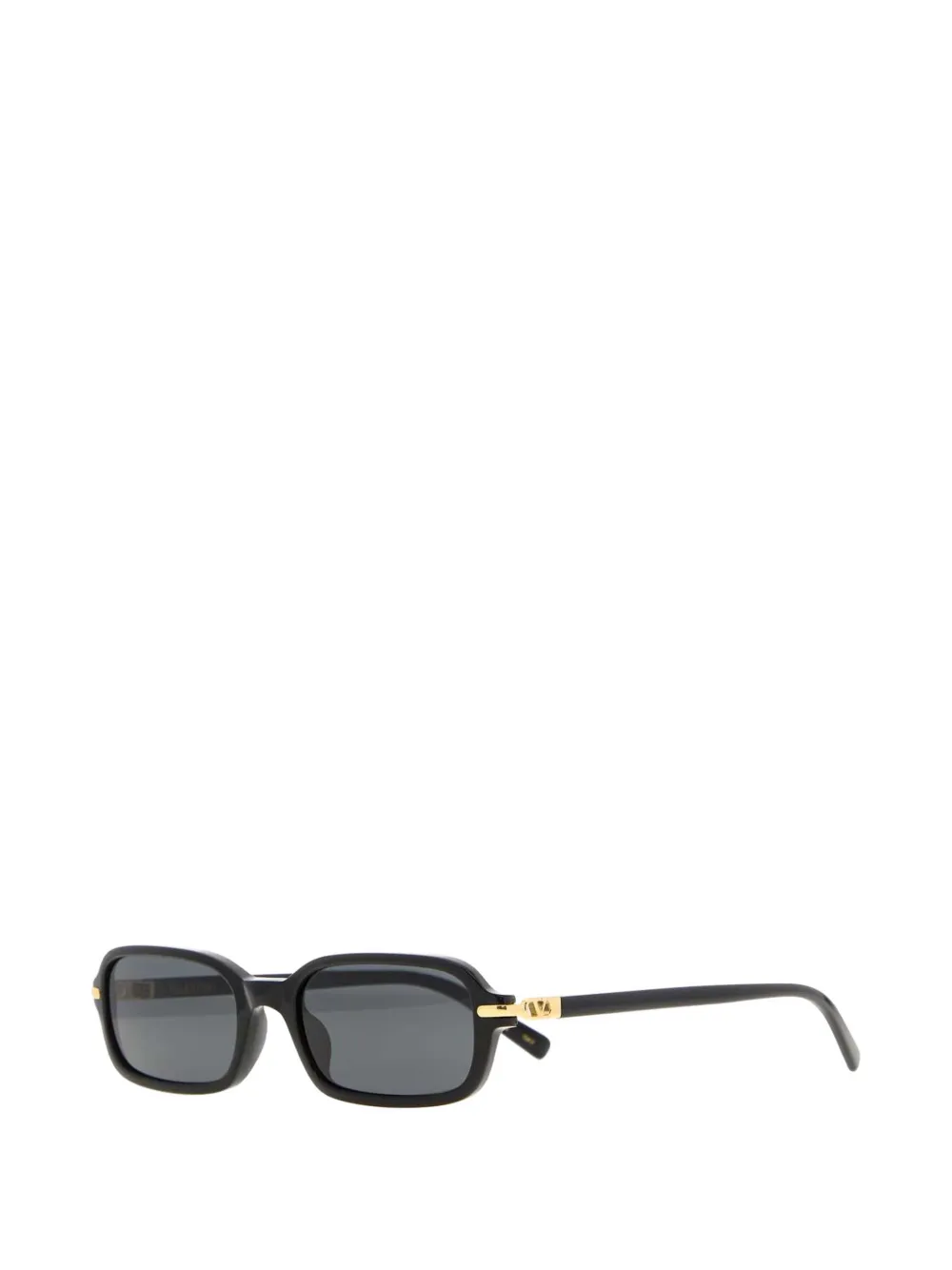 VALENTINO GARAVANI EYEWEAR VLogo Signature zonnebril met rechthoekig montuur Zwart