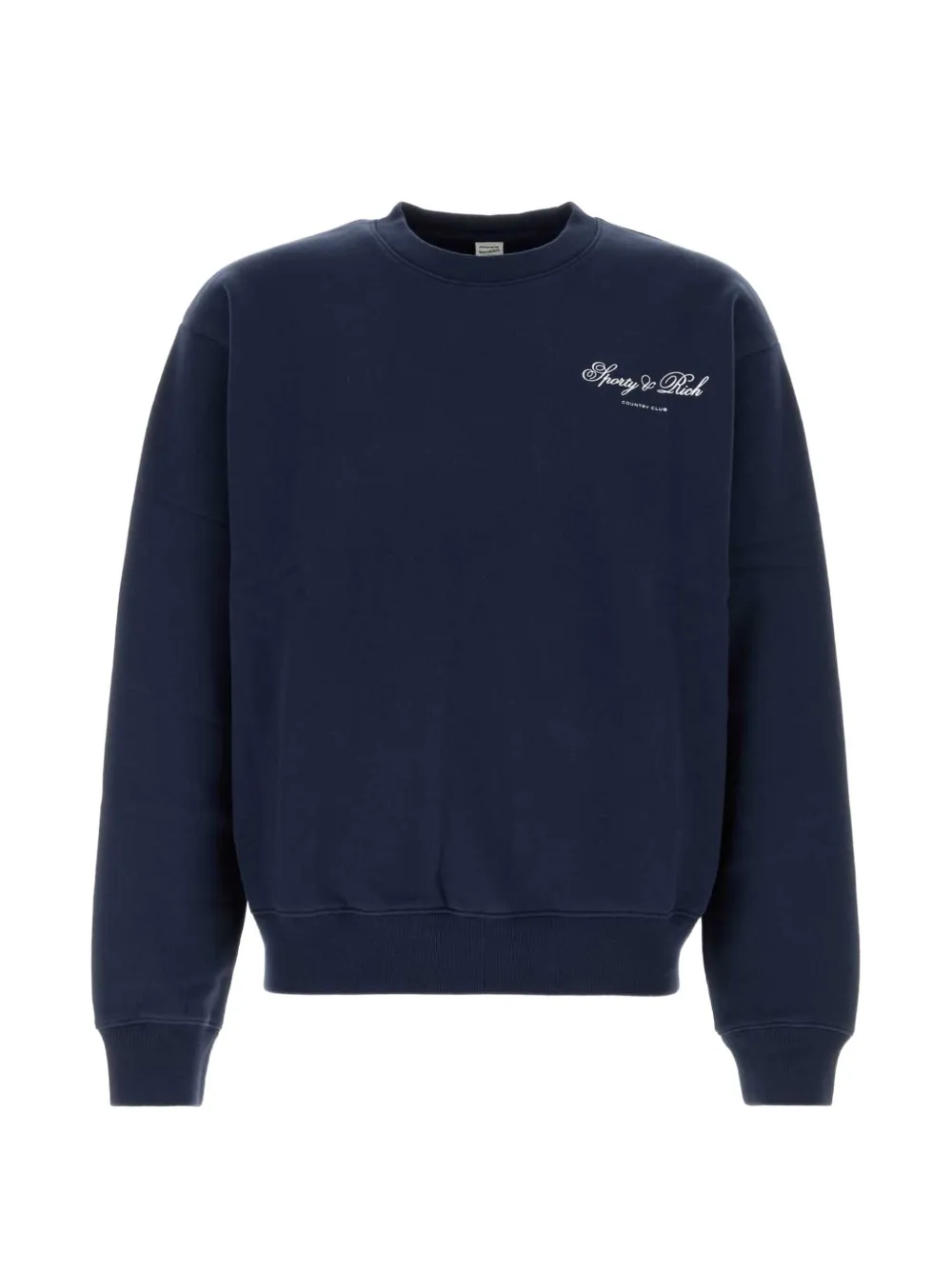 Sporty & Rich Emmett Club Script logo-print sweatshirt - Blau