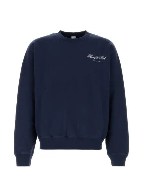 Sporty & Rich Emmett Club Script logo-print sweatshirt