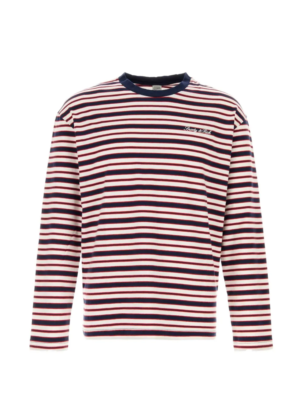 Sporty & Rich Fale Signature striped sweatshirt - Weiß