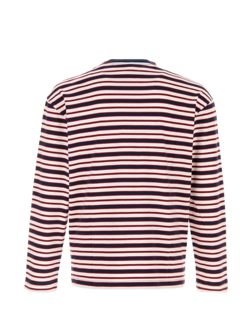 Sporty & Rich Fale Signature gestreepte sweater Wit