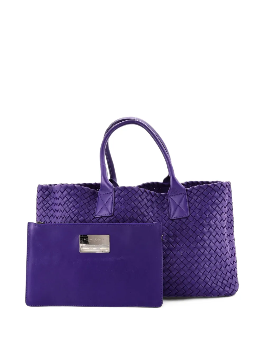Bottega Veneta Pre-Owned Cabat Intrecciato Nappa Medium tote bag - Violet Bottega Veneta Pre-Owned Cabat Intrecciato Nappa Medium tote bag - Violet