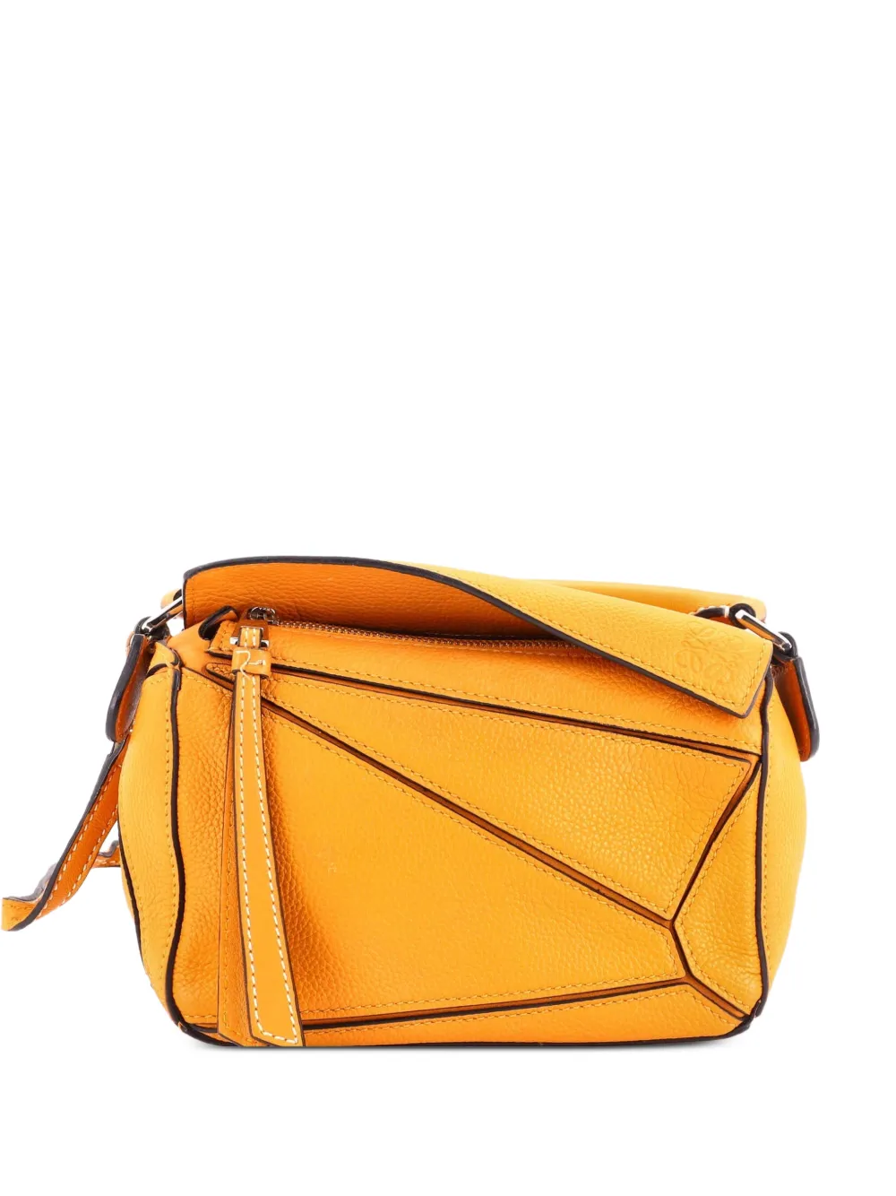 Loewe Pre-Owned Puzzle Bag Leather Mini crossbody bag - Braun