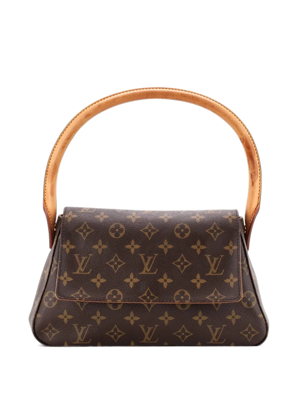 Louis Vuitton Pre-Owned Looping Handbag Monogram Canvas Mini satchel - Marrone