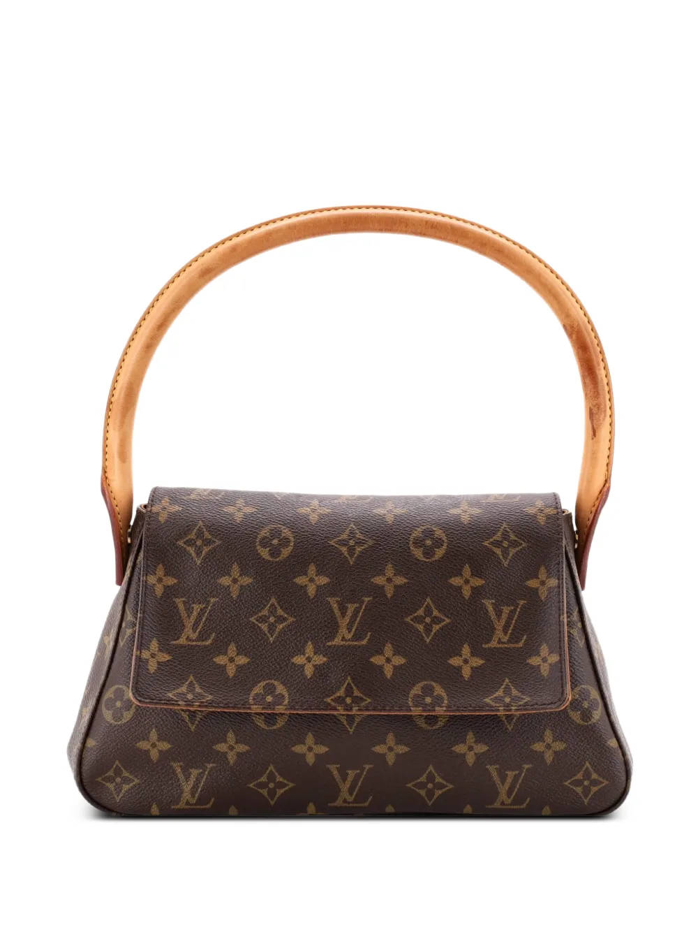 Louis Vuitton Pre-Owned Looping Handbag Monogram Canvas Mini satchel - Brown