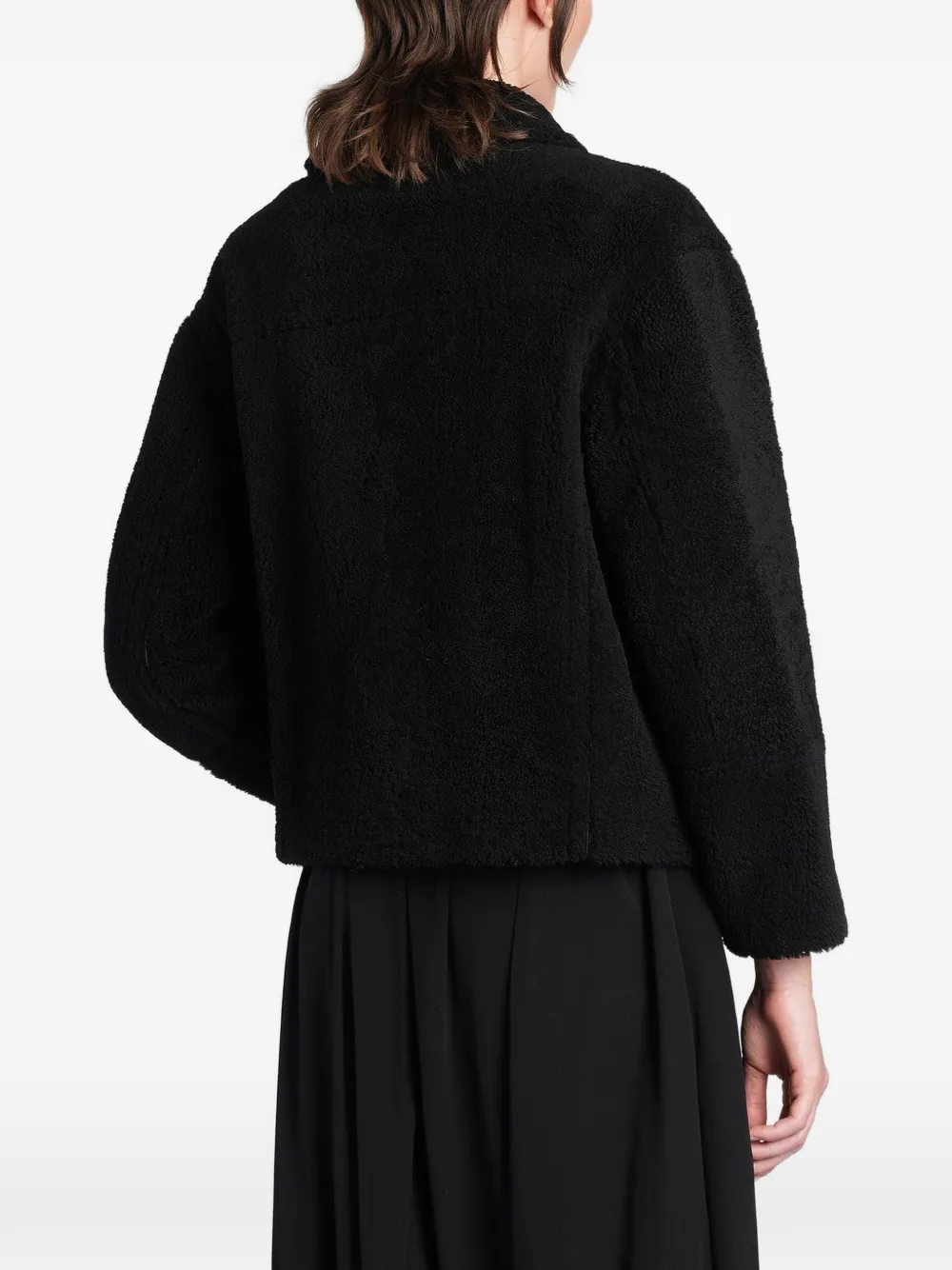 Salvatore Santoro reversible leather jacket Zwart