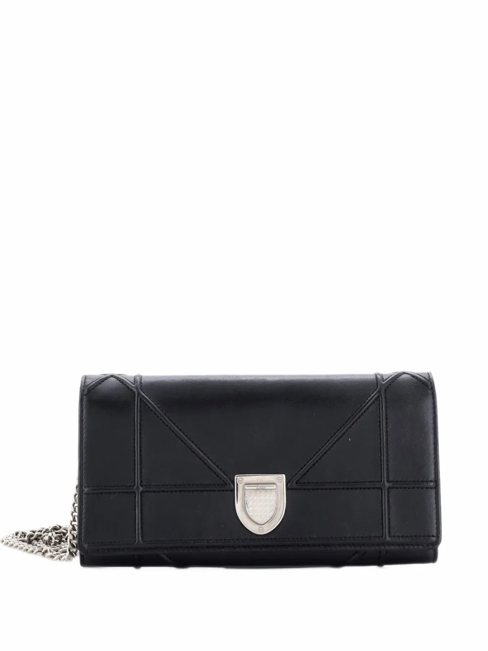 Christian Dior Pre-Owned Diorama Croisiere Chain Wallet Lambskin crossbody bag - Schwarz
