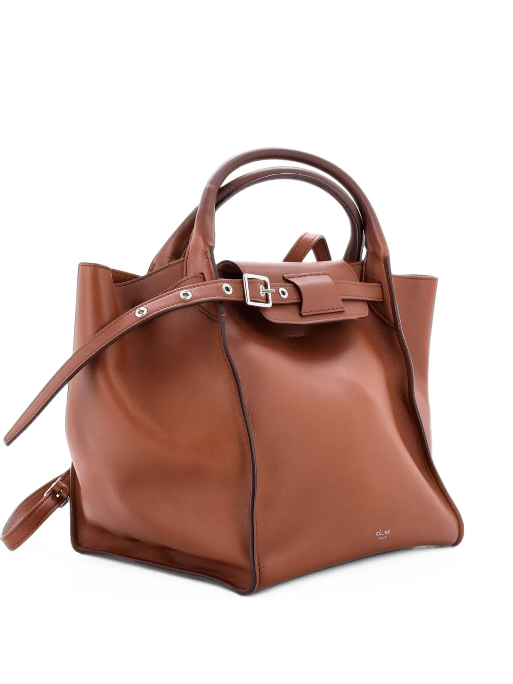 Celine Pre-Owned Big Bag Smooth Calfskin Small tote bag - Marron Celine Pre-Owned Big Bag Smooth Calfskin Small tote bag - Marron
