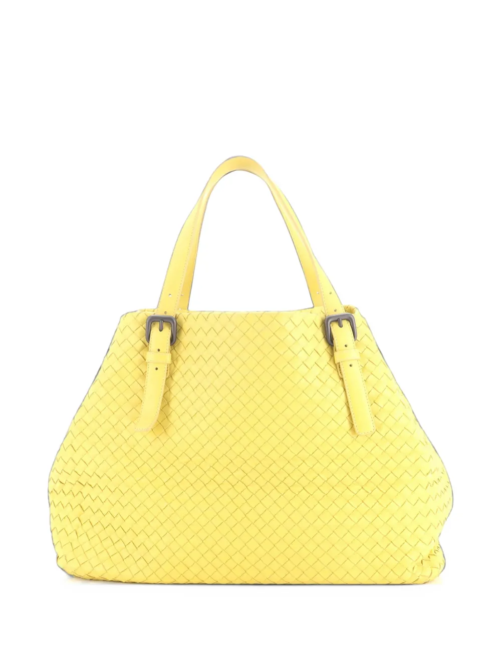 Bottega Veneta Pre-Owned A-Shape Intrecciato Nappa Large tote bag - Gelb