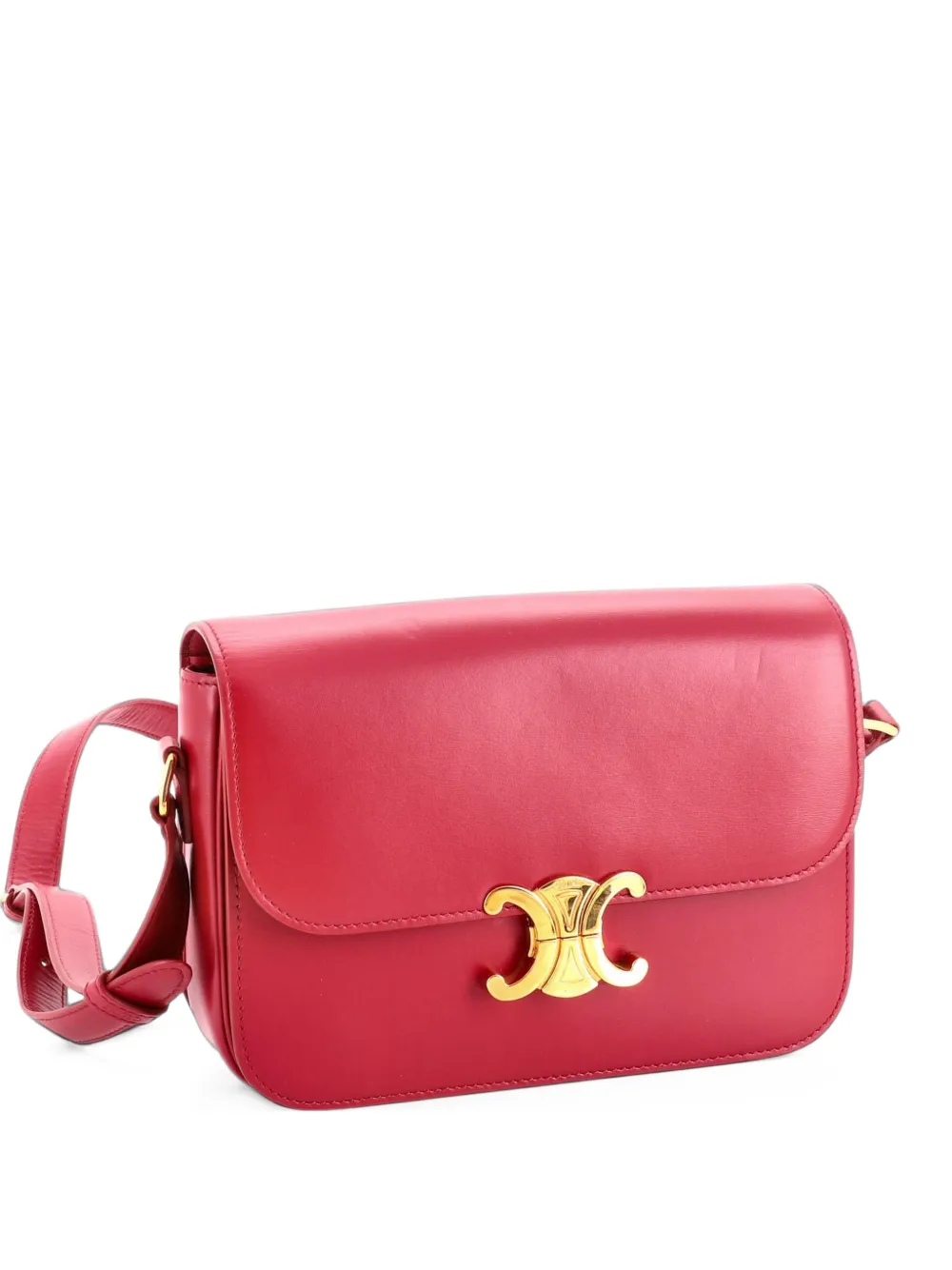 Celine Pre-Owned Triomphe Shoulder Bag Smooth Calfskin Medium crossbody bag - Rosa