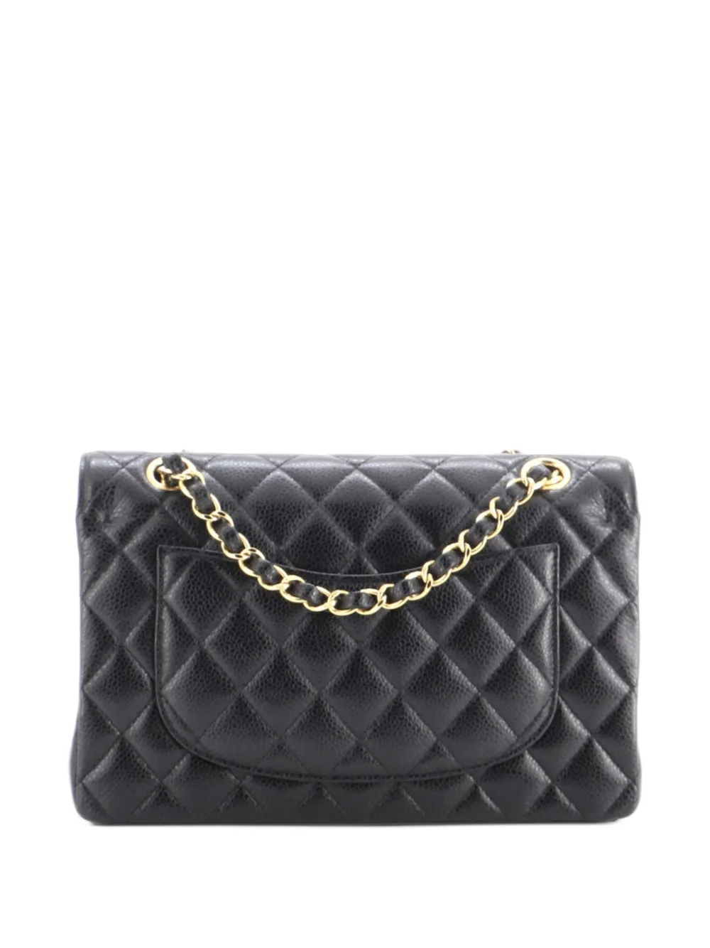 CHANEL Pre-Owned Classic Double Flap Bag Quilted Caviar Small shoulder bag - Nero