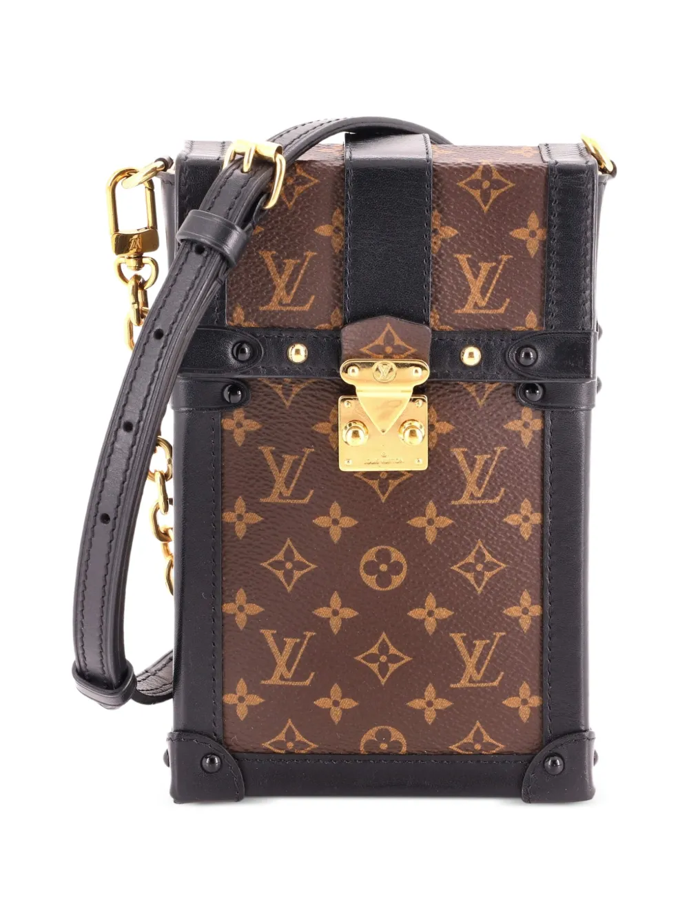 Louis Vuitton Pre-Owned Vertical Trunk Pochette Monogram Canvas crossbody bag - Marrone