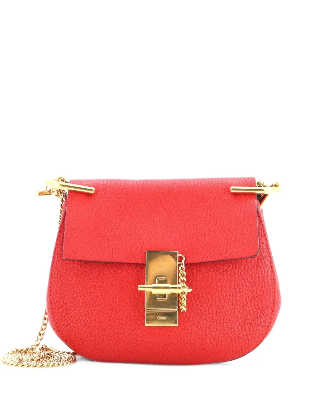 Chloé Pre-Owned Drew Leather Mini crossbody bag - Red