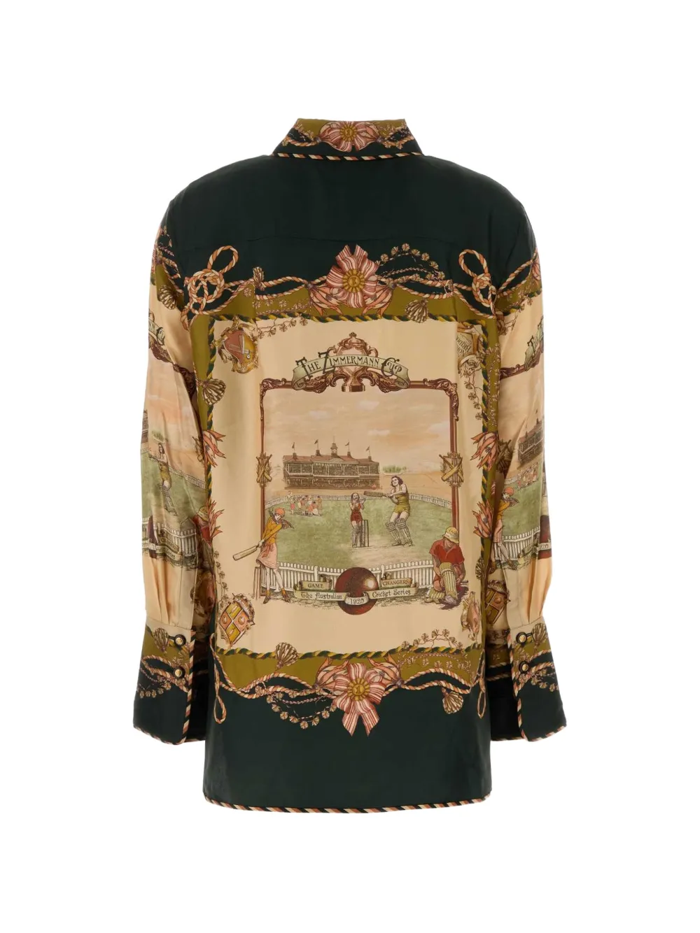 ZIMMERMANN Valiant twill blouse Groen