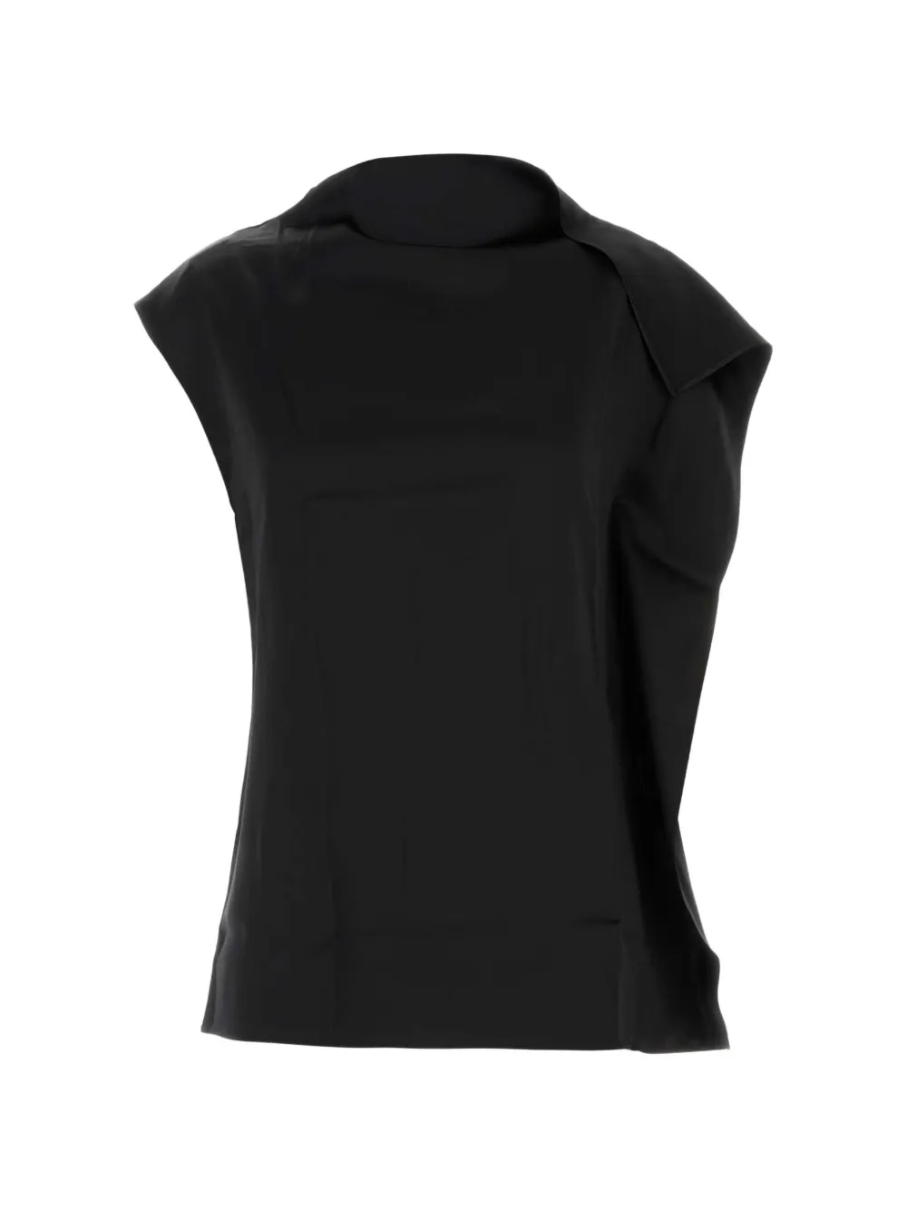 Sportmax ruffled sleeveless top - Nero