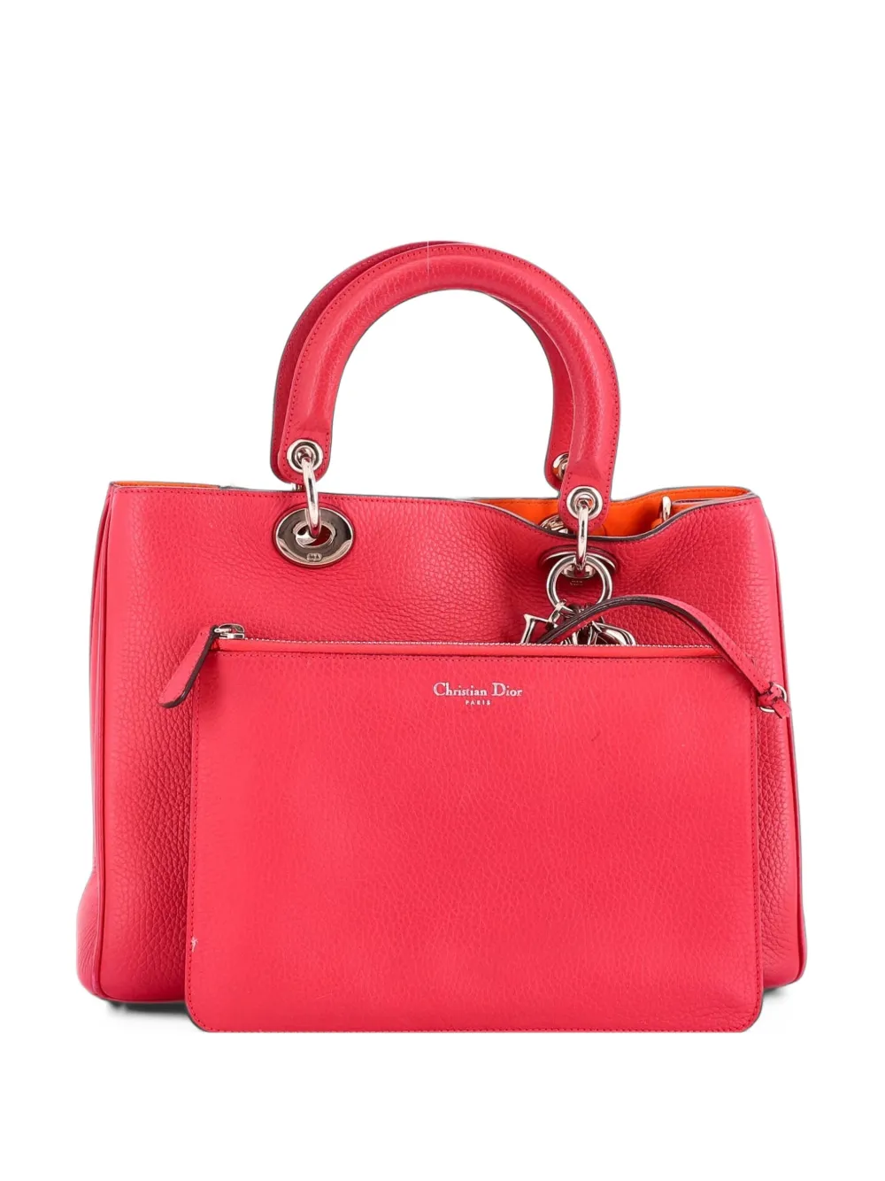 Christian Dior Pre-Owned Diorissimo Pebbled Leather Medium tote bag - Rosa