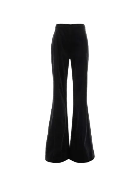 Costarellos Padra velvet-finish flared trousers