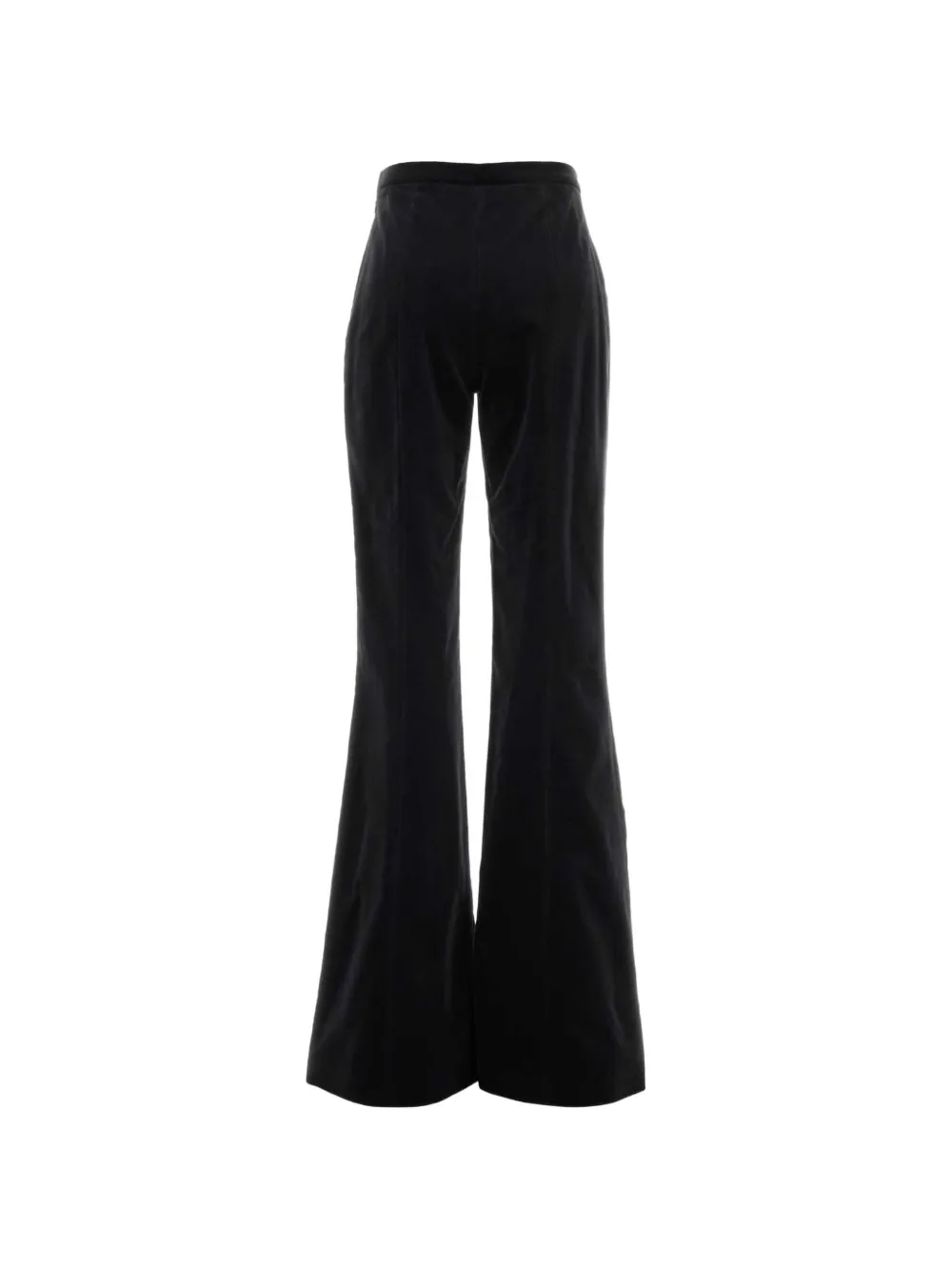 Costarellos Padra flared broek met fluwelen afwerking Zwart