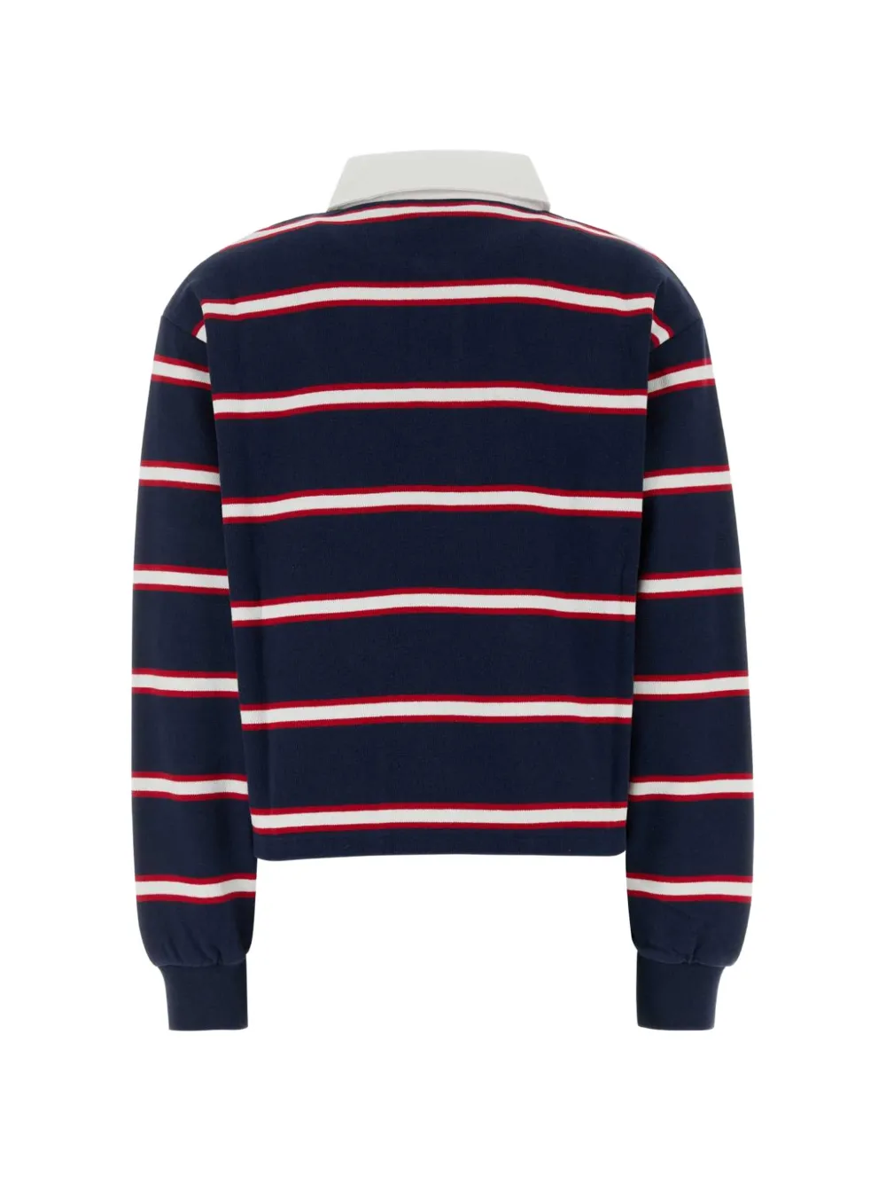 Sporty & Rich Blondie Serif gestreept poloshirt Blauw