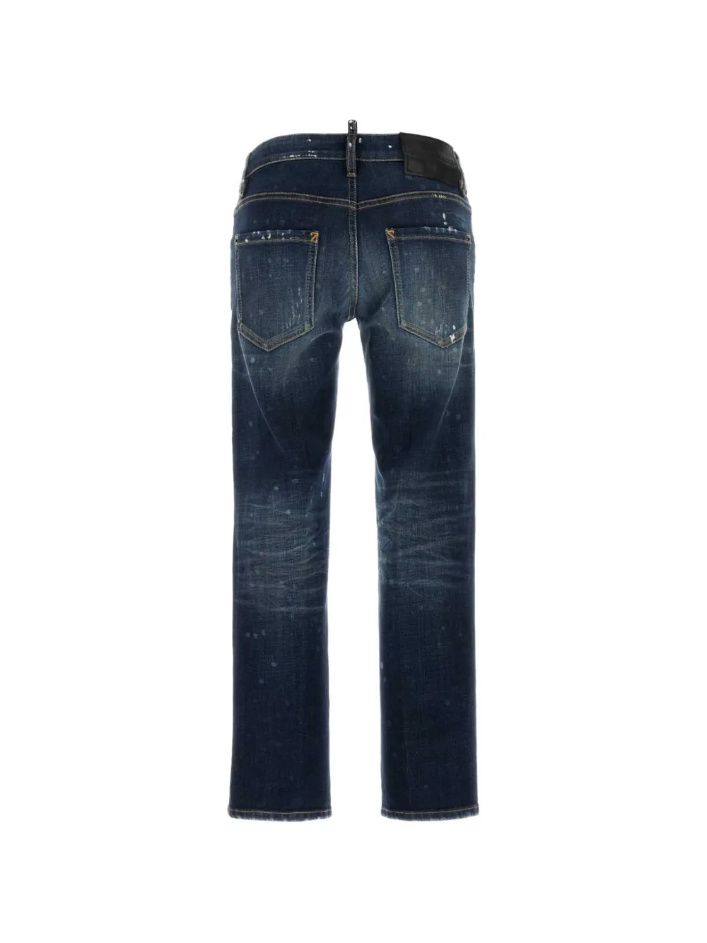 DSQUARED2 distressed paint-splatter jeans Blauw