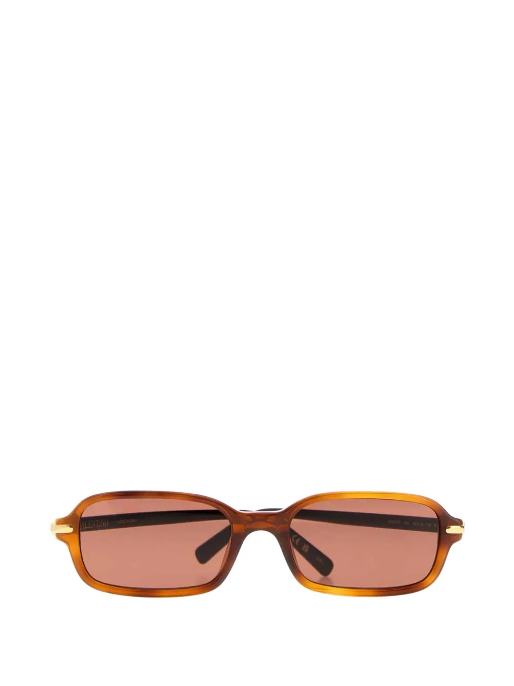 Valentino Garavani rectangular acetate sunglasses - Marron Valentino Garavani rectangular acetate sunglasses - Marron