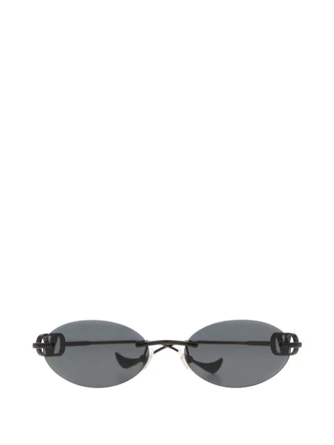VALENTINO GARAVANI EYEWEAR Occhiali da sole VLogo ovali con montatura a giorno