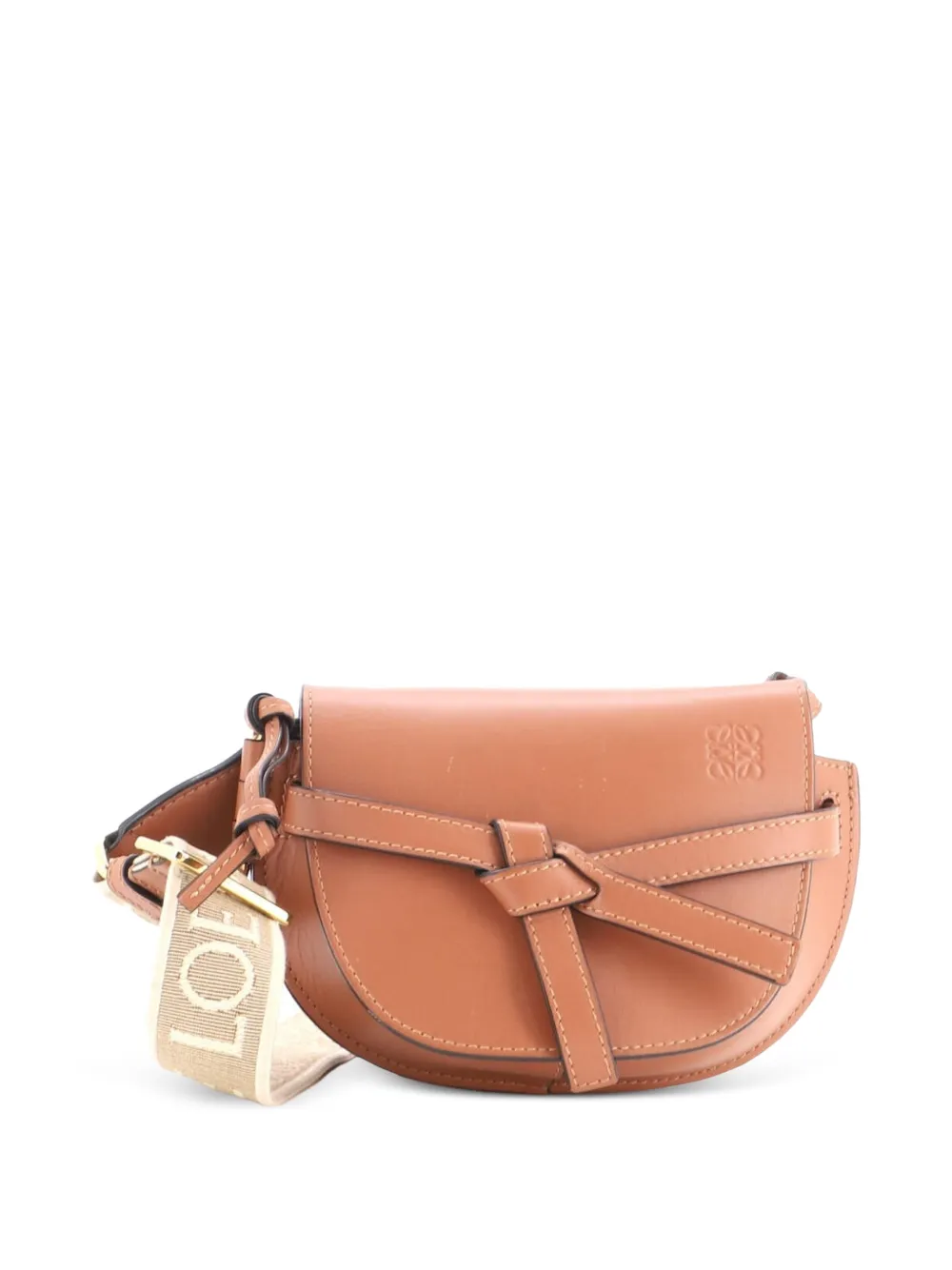 Loewe Pre-Owned Gate Dual Shoulder Bag Leather Mini crossbody bag - Brown