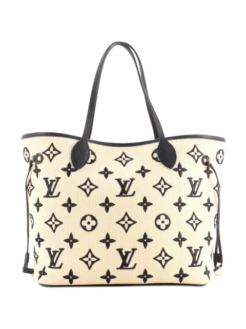 Louis Vuitton Pre-Owned tote Neverfull NM By The Pool de rafia con monograma MM