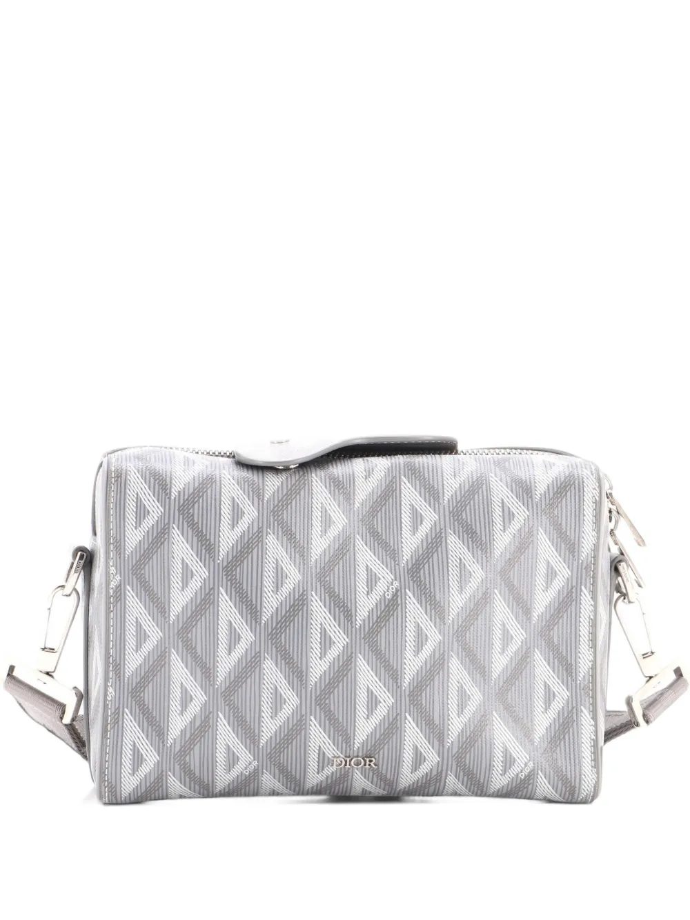 Christian Dior Pre-Owned Lingot Messenger Bag CD Diamond Coated Canvas crossbody bag - Grau