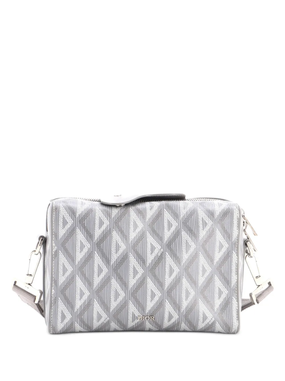 Christian Dior Pre-Owned Lingot Messenger Bag CD Diamond Coated Canvas crossbody bag - Grey