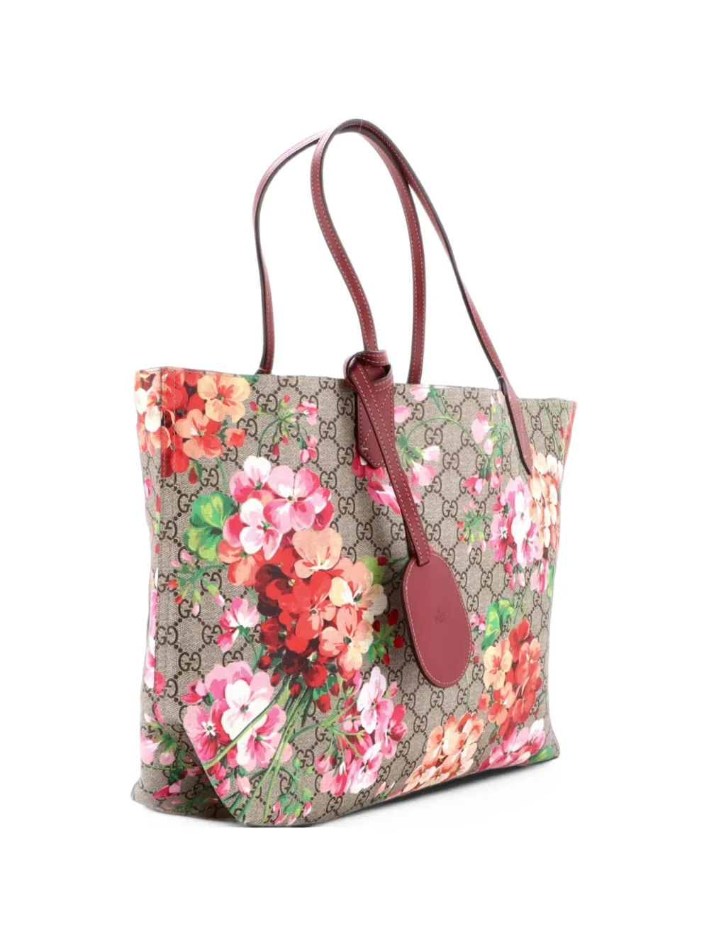 Gucci Pre-Owned Reversible Blooms GG Print Leather Medium tote bag - Marron Gucci Pre-Owned Reversible Blooms GG Print Leather Medium tote bag - Marron