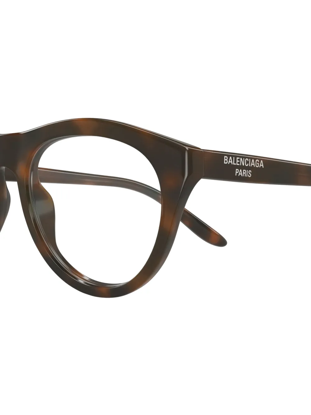 Balenciaga Eyewear Bril met rond montuur Bruin