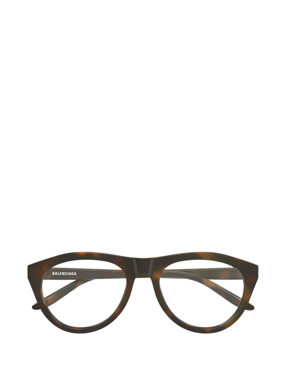 Balenciaga Eyewear Bril met rond montuur Bruin