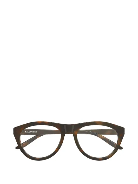 Balenciaga Eyewear tortoiseshell-effect round-frame glasses