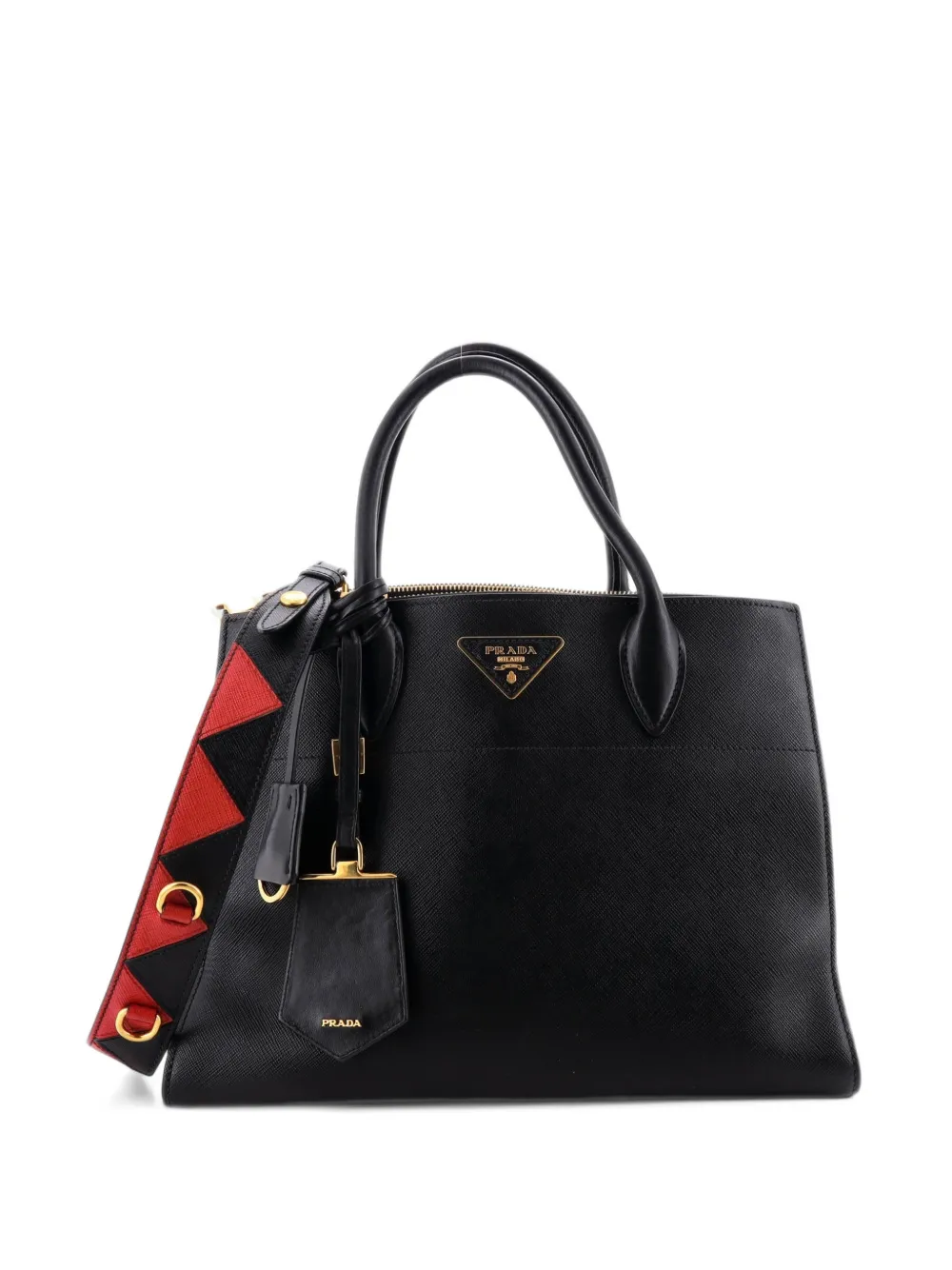 Prada Pre-Owned Paradigme Tote Saffiano Leather Medium satchel - Schwarz