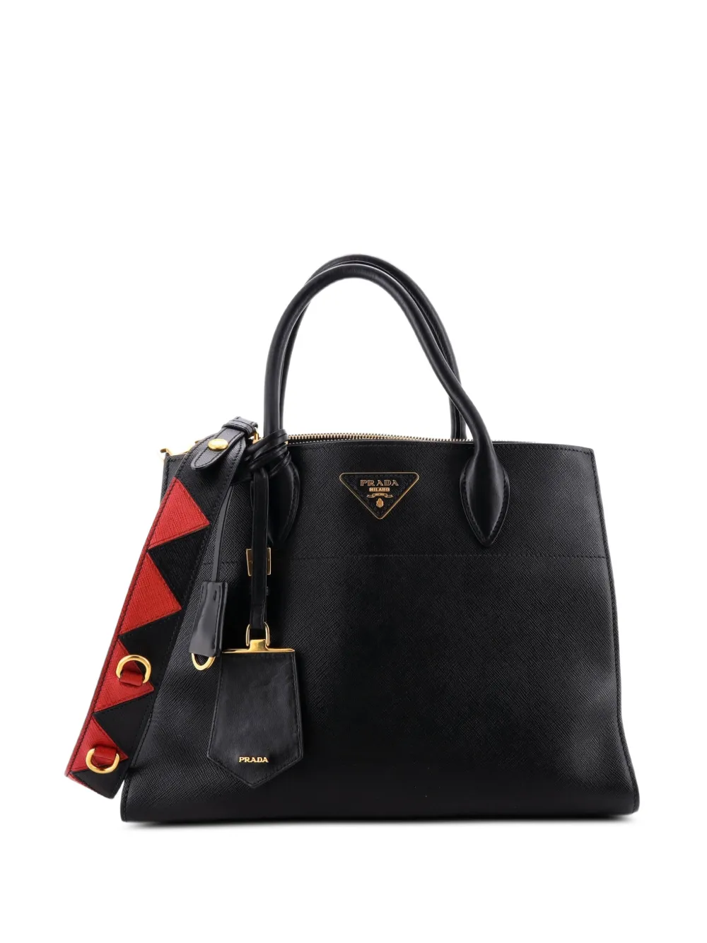 Prada Pre-Owned Paradigme Tote Saffiano Leather Medium satchel - Schwarz