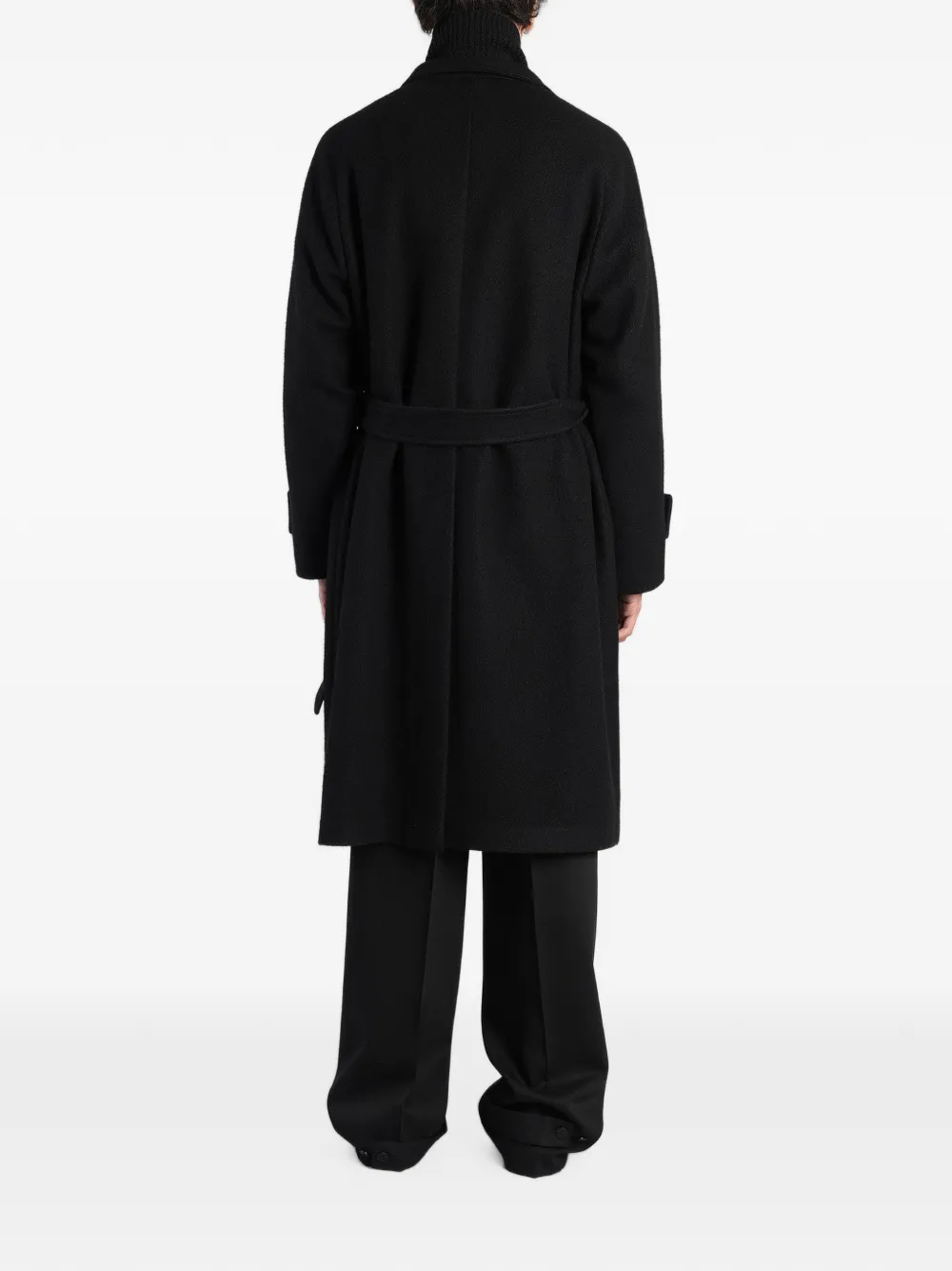 Tagliatore double-breasted belted coat Bruin