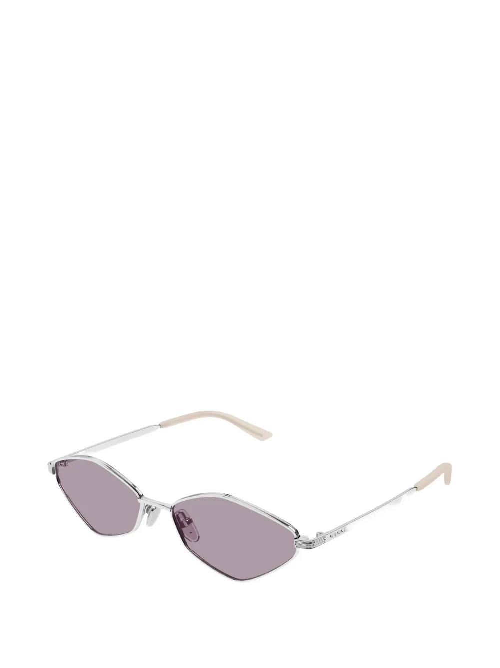 Gucci Eyewear GG2222S zonnebril met geometrisch montuur Zilver