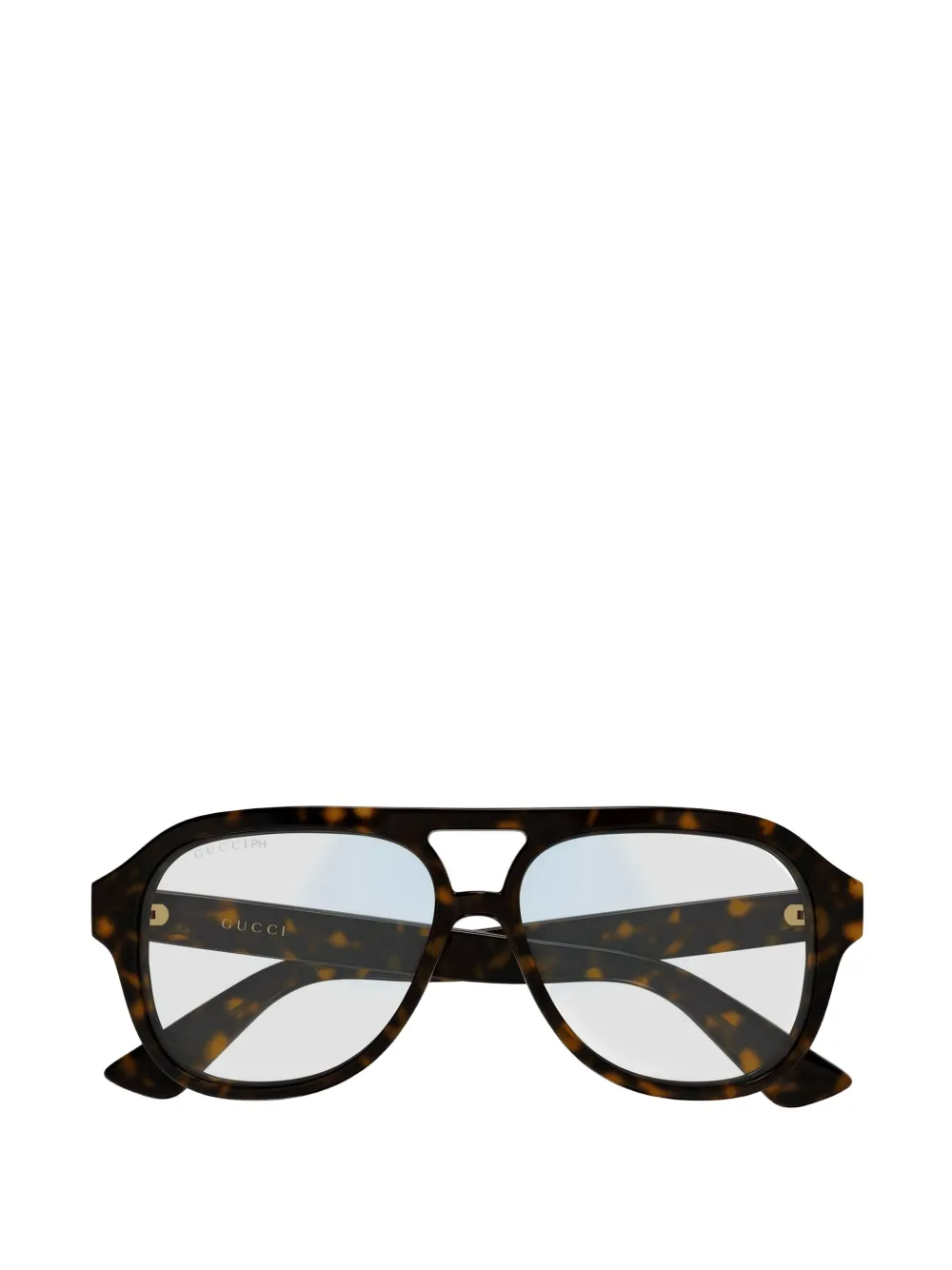 Gucci Eyewear Occhiali da sole con effetto tartarugato - Marrone