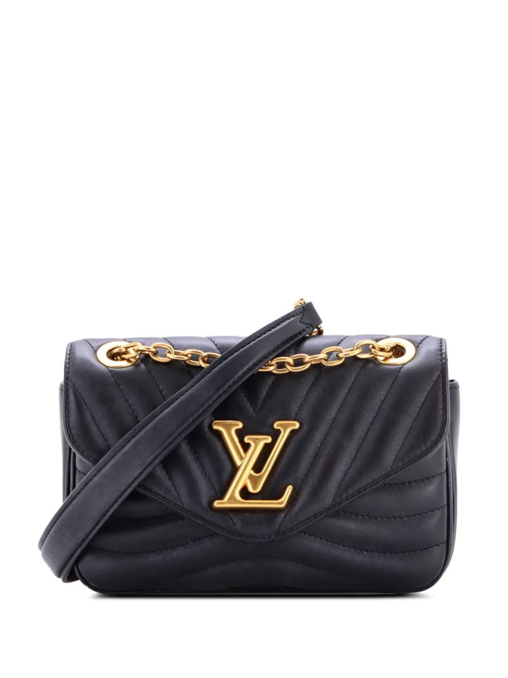 Louis Vuitton Pre-Owned New Wave Chain Bag NM Quilted Leather PM crossbody bag - Black