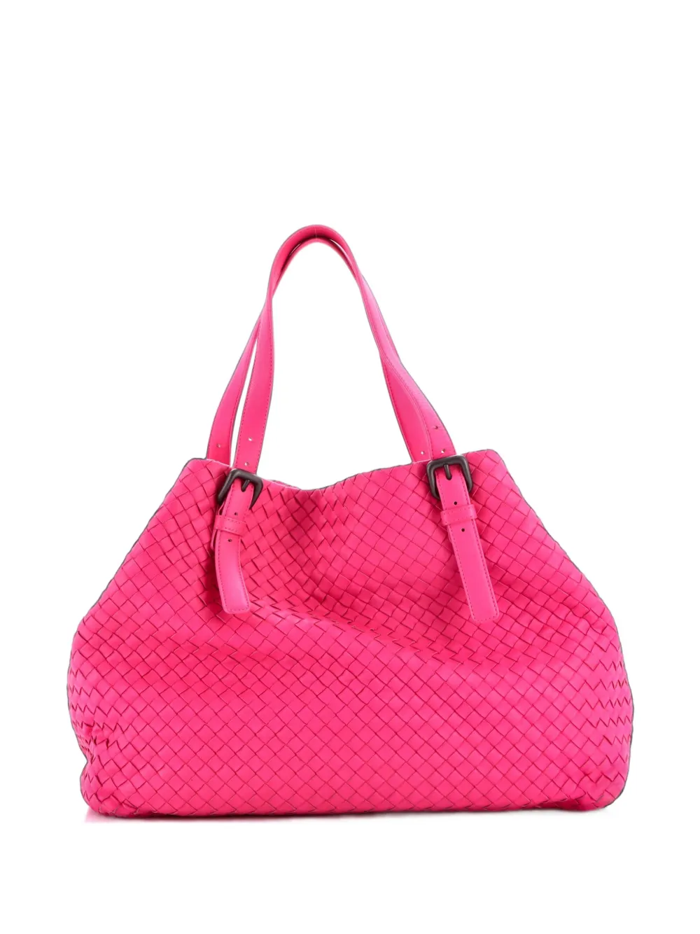 Bottega Veneta Pre-Owned A-Shape Intrecciato Nappa Large tote bag - Rose Bottega Veneta Pre-Owned A-Shape Intrecciato Nappa Large tote bag - Rose