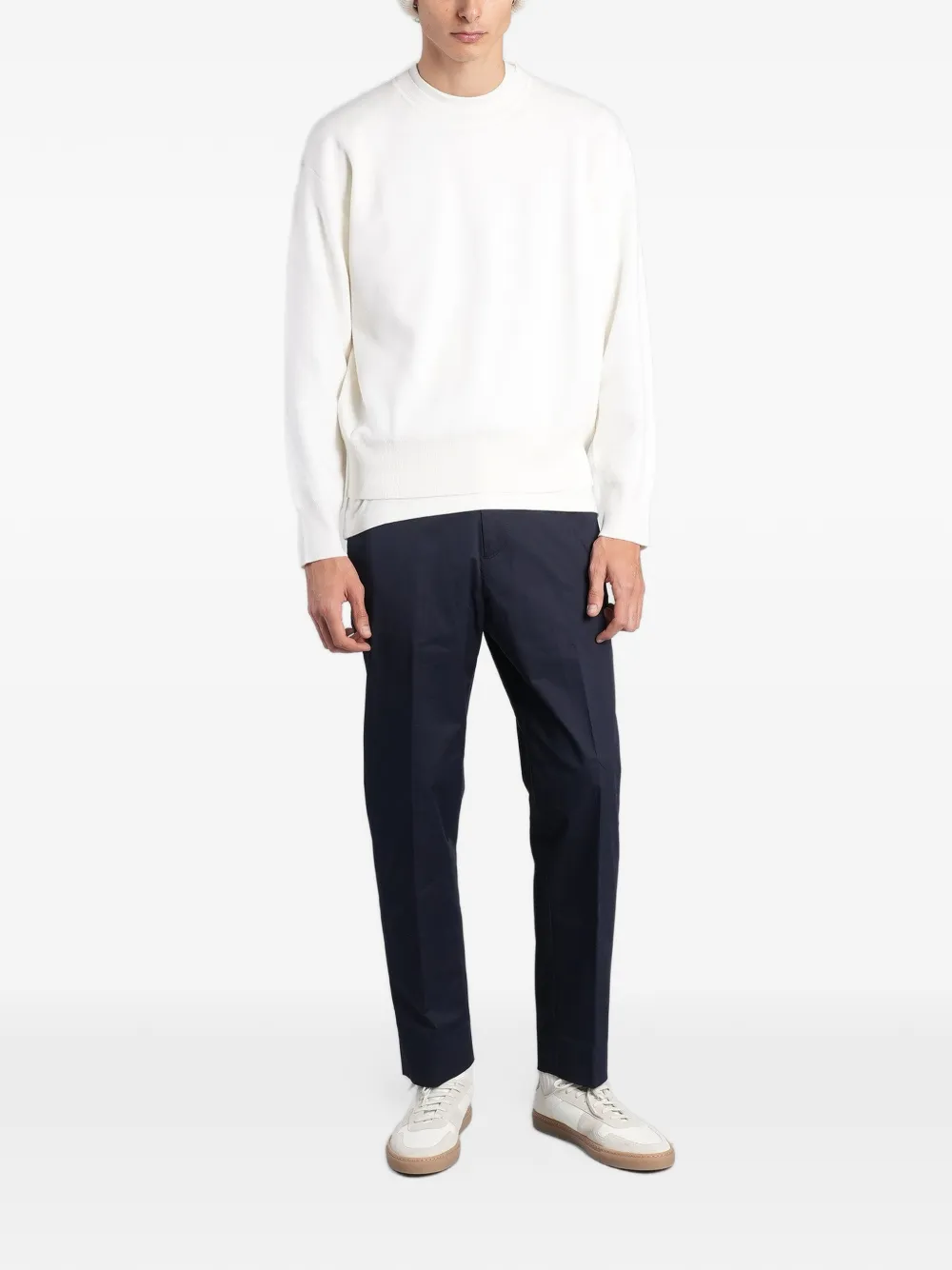 Low Brand crew-neck sweater Wit