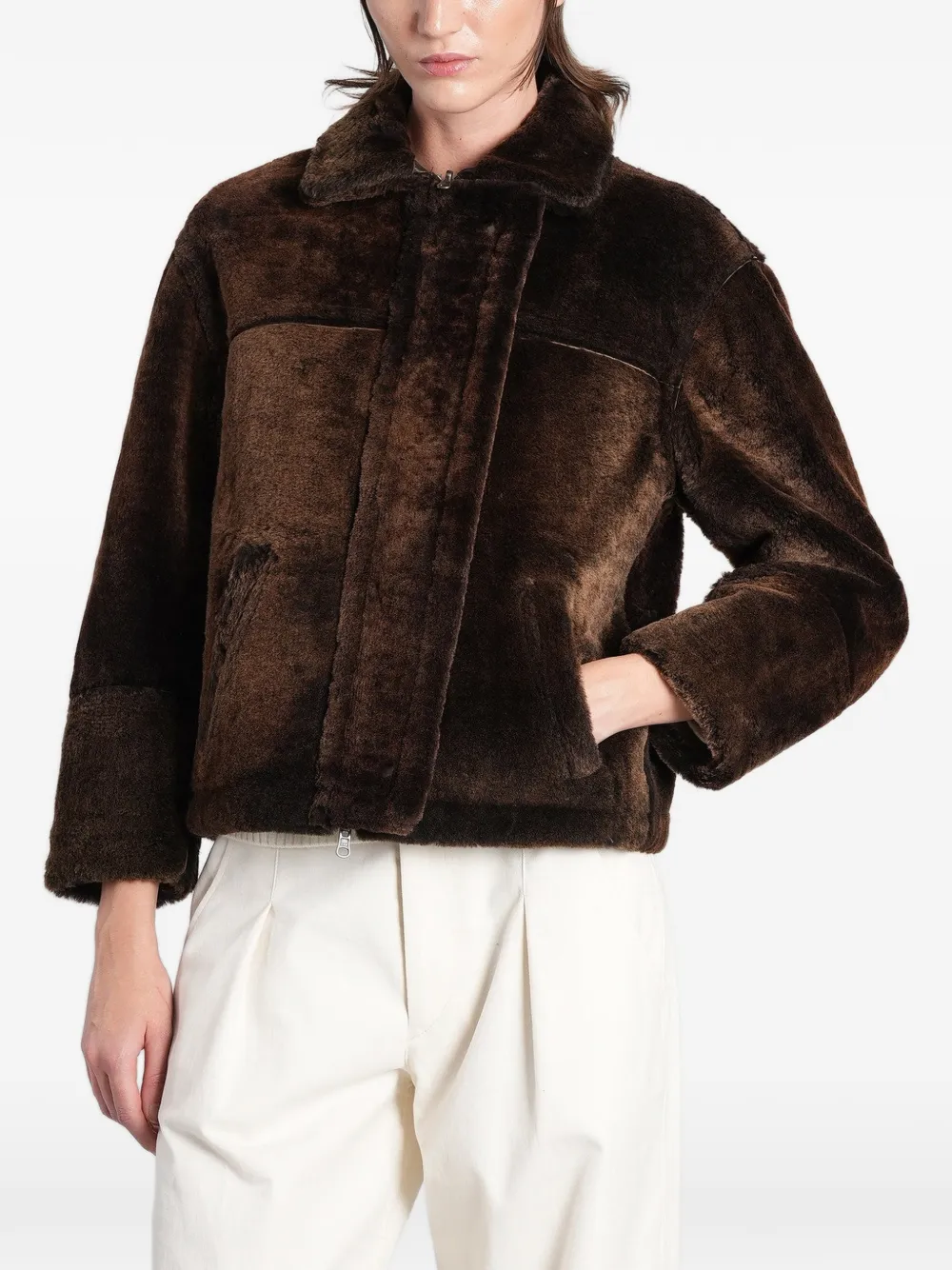 Salvatore Santoro reversible shearling jacket Bruin